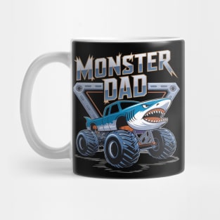 Shark Monster Truck Dad Monster Truck Are My Jam Truck Lover Mug